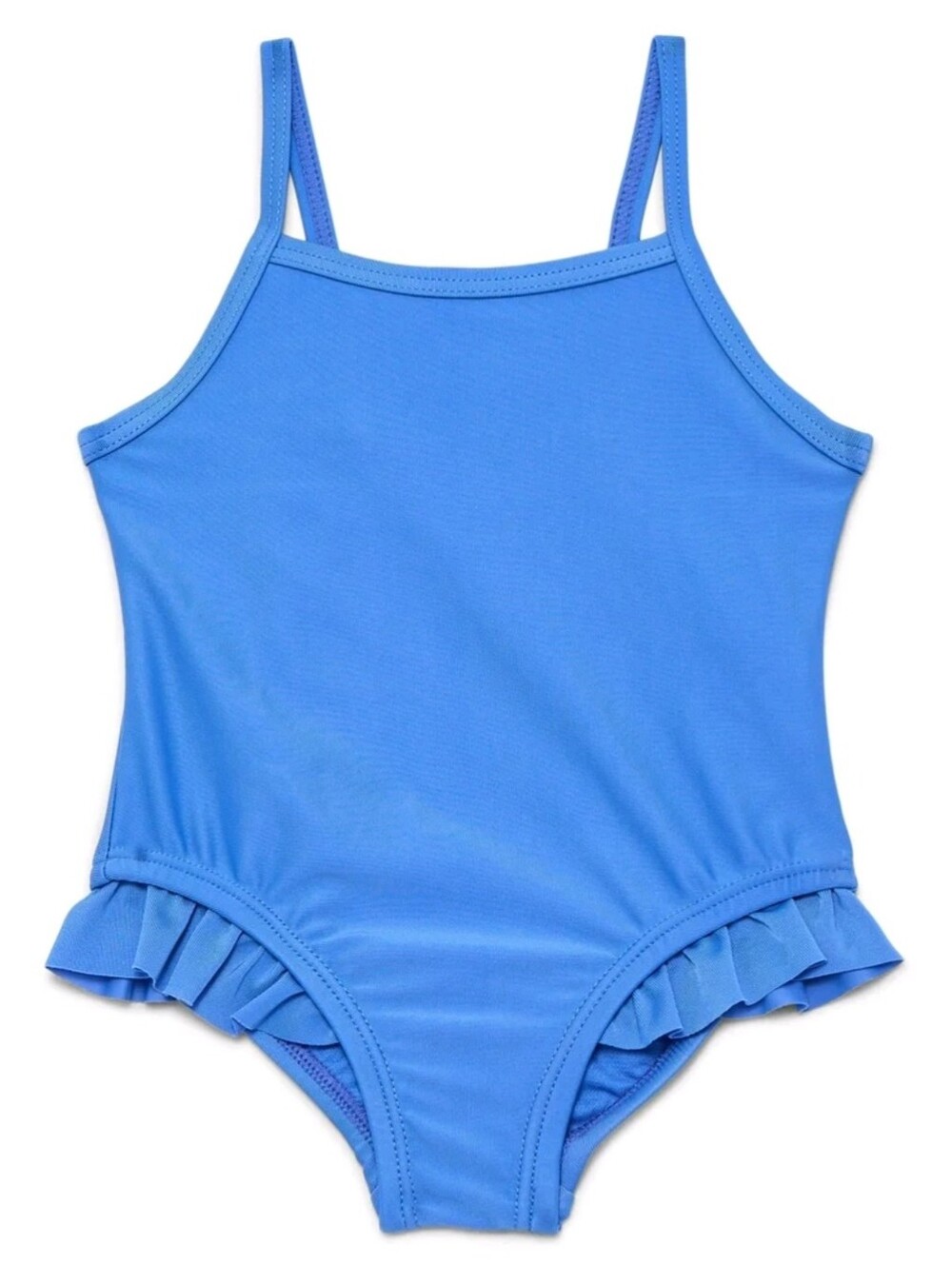 wonder nation Blue Ruffle One-Piece Girls' Swimsuit Size 12m